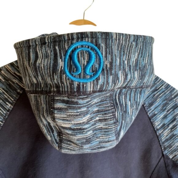 CNA yes Lululemon Scuba Hoodie Inkwell Blue Cotton Fleece Size - Picture 11 of 15